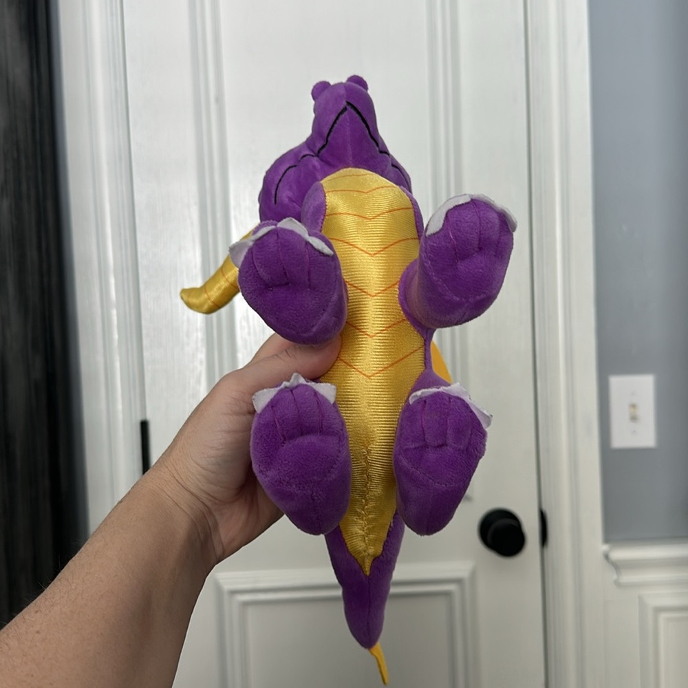 Spyro Purple Dragon Plush Toy with Gold Accents - Picture 3 of 5